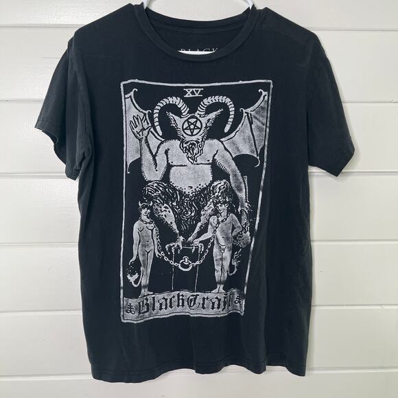 Black Craft II Other - Black Craft II Devil Tarot Card T Shirt Graphic Crew Neck Black Goth Punk M